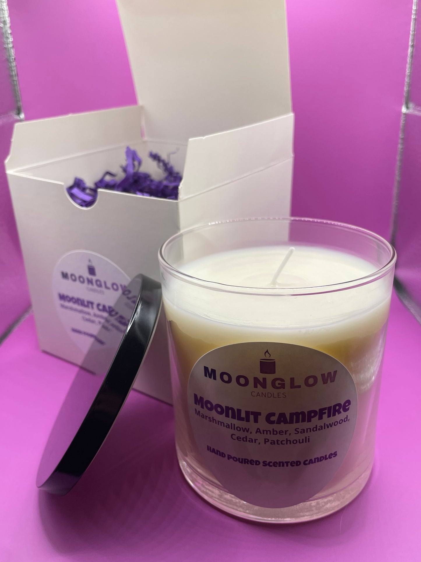 Moonlit Campfire Candle