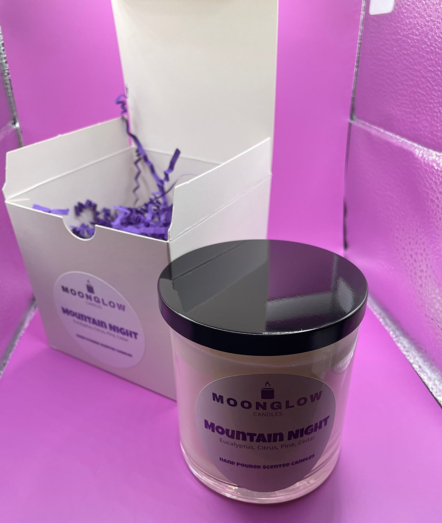 Mountain Night Candle