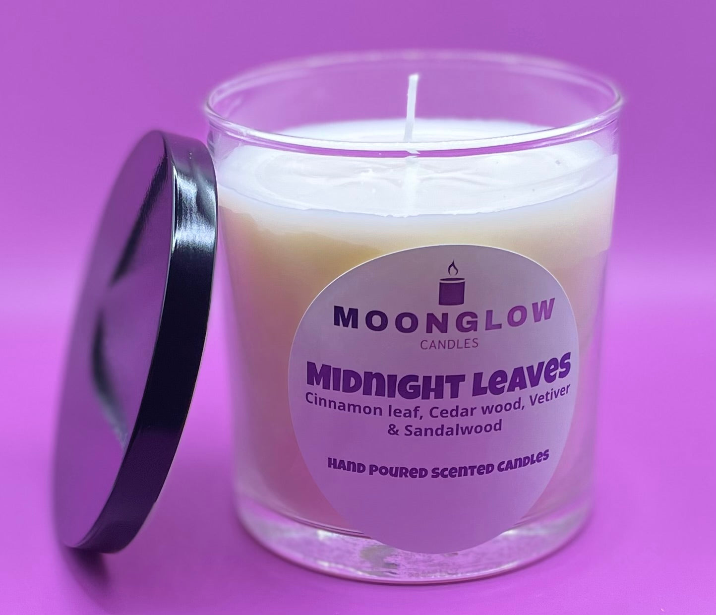 Midnight Leaves Candle