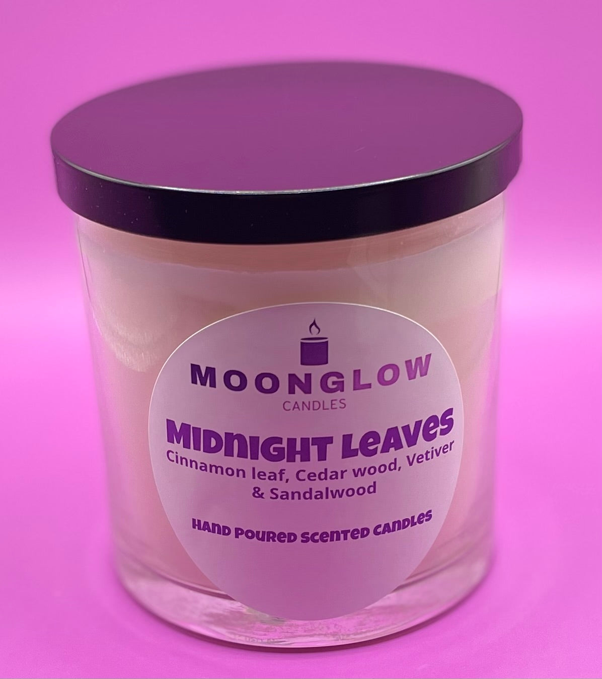 Midnight Leaves Candle